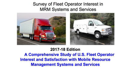 Survey of Fleet Operator Interest in MRM Systems and Services
2017-18 Edition
